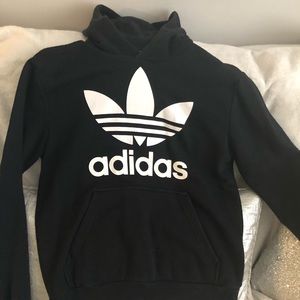 Adidas Black Hoodie (size L) big boys